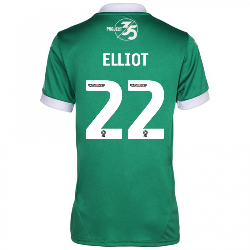 Kinderen Emily Elliot #22 Groen Wit Thuisshirt Thuistenue 2024/25 T-Shirt