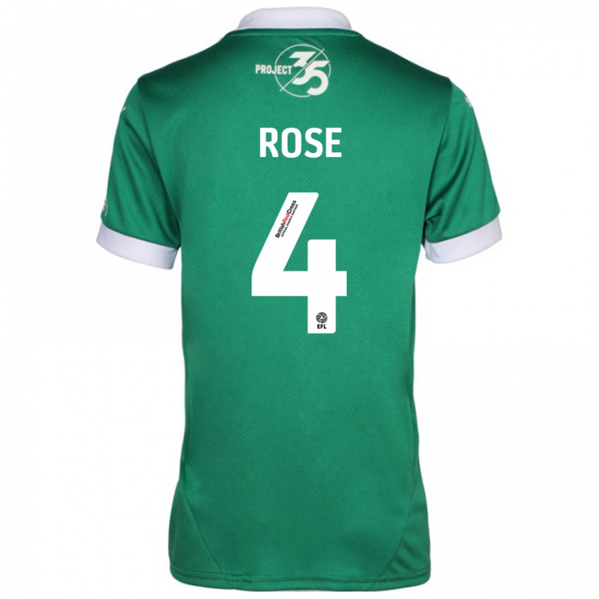 Kinderen Jemma Rose #4 Groen Wit Thuisshirt Thuistenue 2024/25 T-Shirt