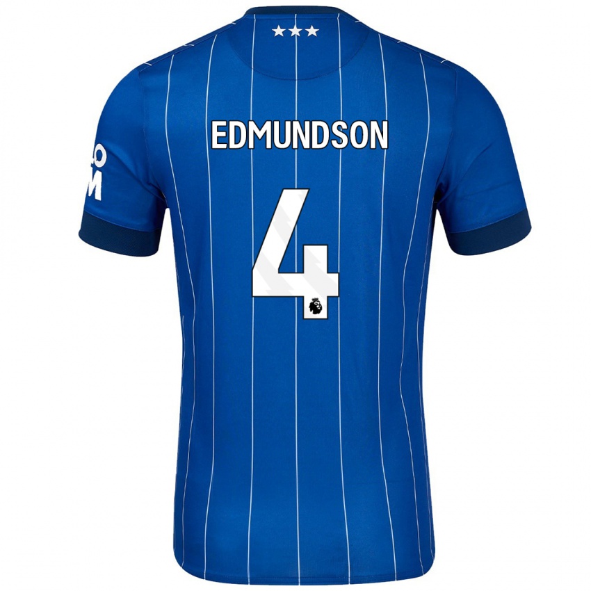 Kinderen George Edmundson #4 Marineblauw Thuisshirt Thuistenue 2024/25 T-Shirt