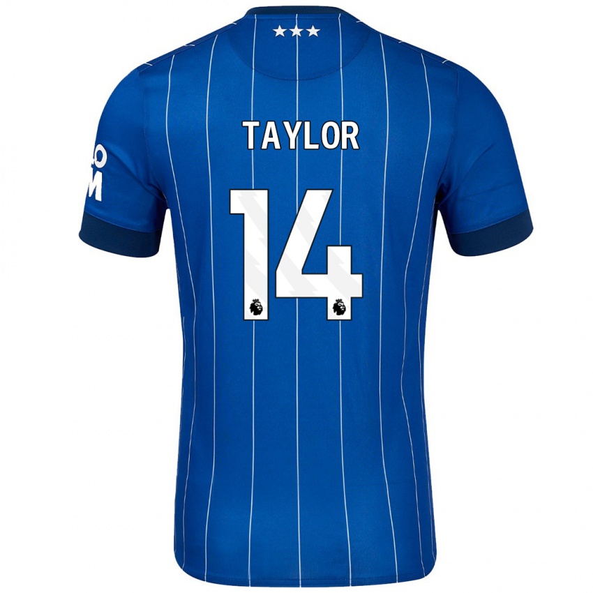 Kinderen Jack Taylor #14 Marineblauw Thuisshirt Thuistenue 2024/25 T-Shirt