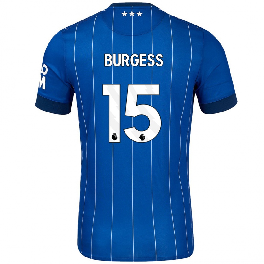 Kinderen Cameron Burgess #15 Marineblauw Thuisshirt Thuistenue 2024/25 T-Shirt