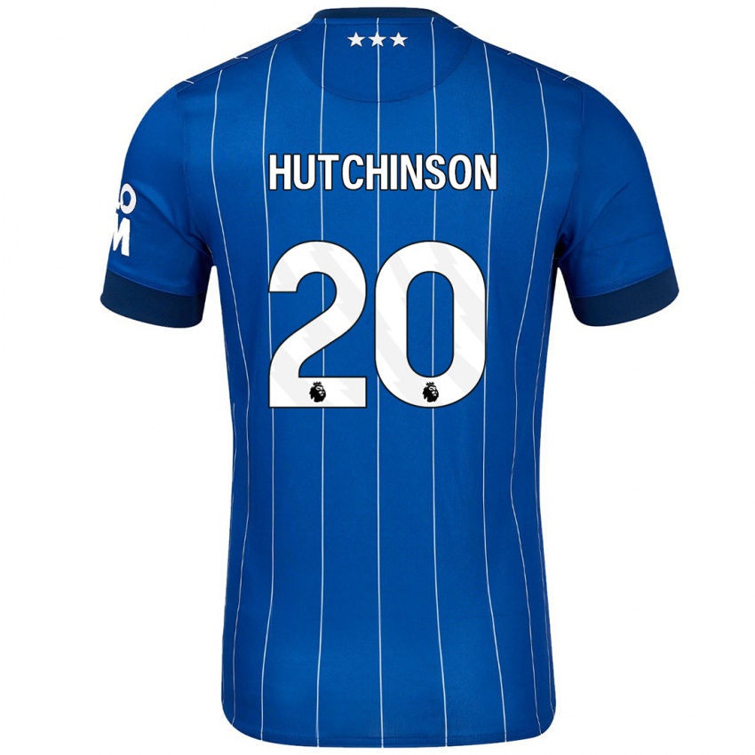 Kinderen Omari Hutchinson #20 Marineblauw Thuisshirt Thuistenue 2024/25 T-Shirt