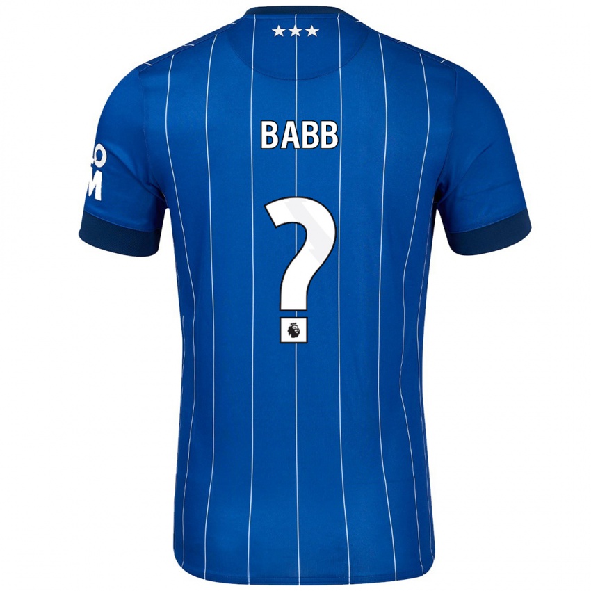 Kinderen Daniel Babb #0 Marineblauw Thuisshirt Thuistenue 2024/25 T-Shirt