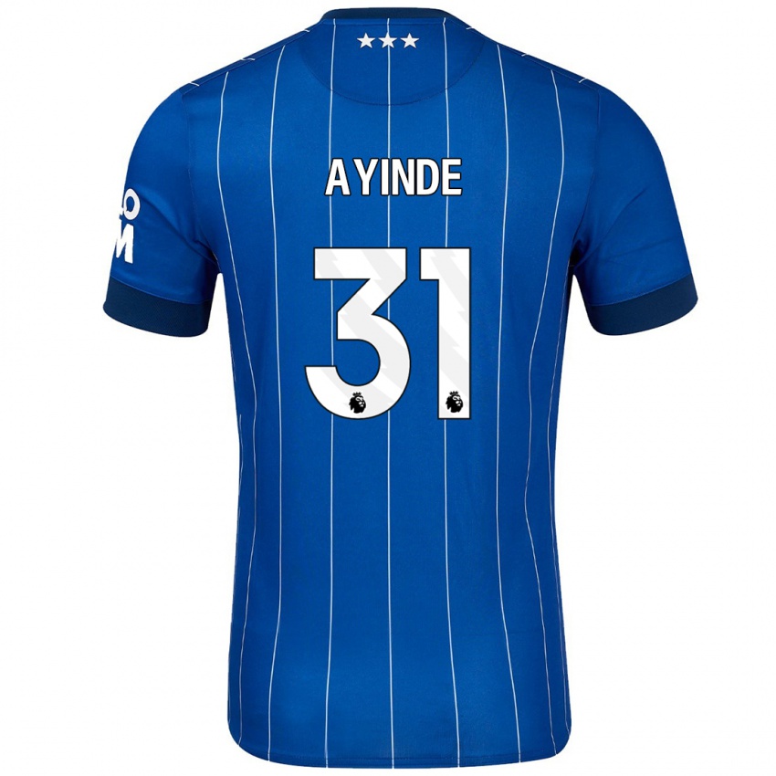 Kinderen Leon Ayinde #31 Marineblauw Thuisshirt Thuistenue 2024/25 T-Shirt