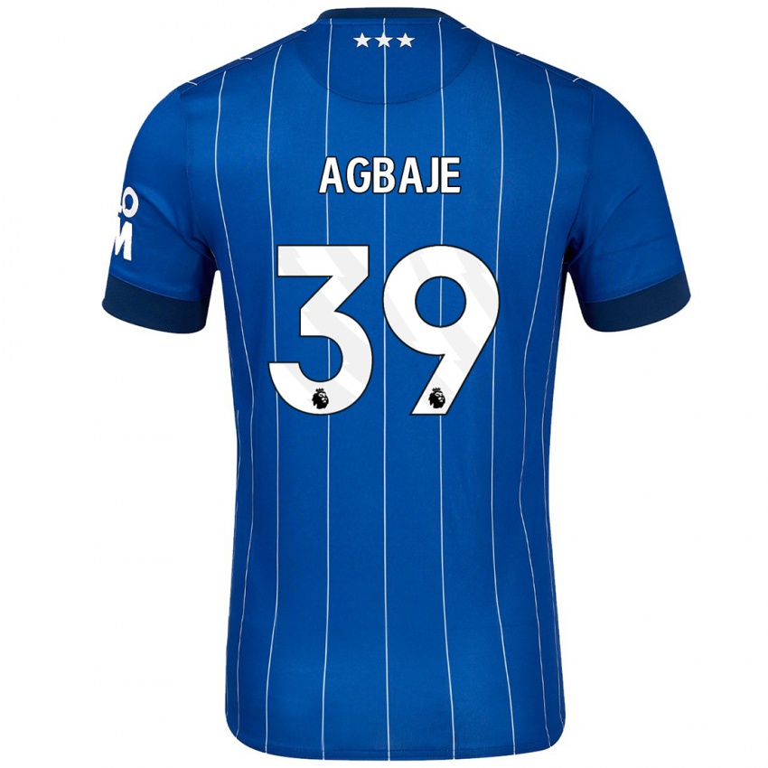 Kinderen Edwin Agbaje #39 Marineblauw Thuisshirt Thuistenue 2024/25 T-Shirt