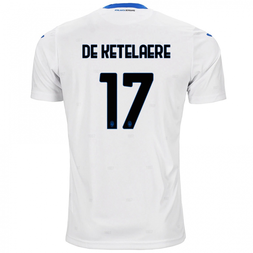 Kinderen Charles De Ketelaere #17 Wit Uitshirt Uittenue 2024/25 T-Shirt