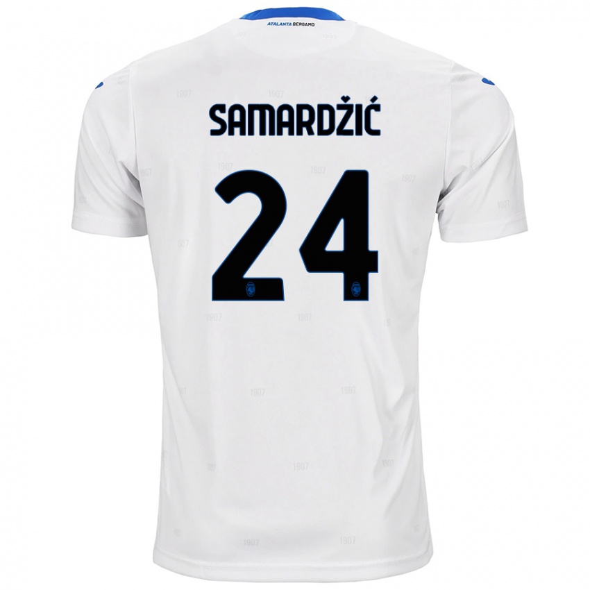 Kinderen Lazar Samardžić #24 Wit Uitshirt Uittenue 2024/25 T-Shirt