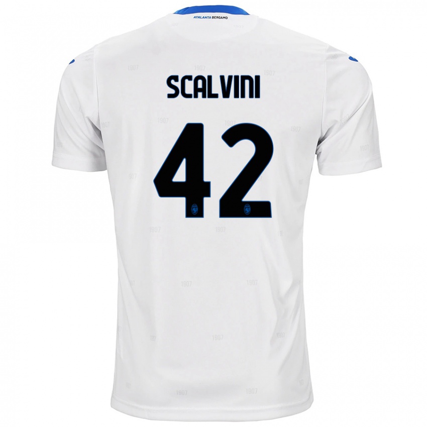 Kinderen Giorgio Scalvini #42 Wit Uitshirt Uittenue 2024/25 T-Shirt