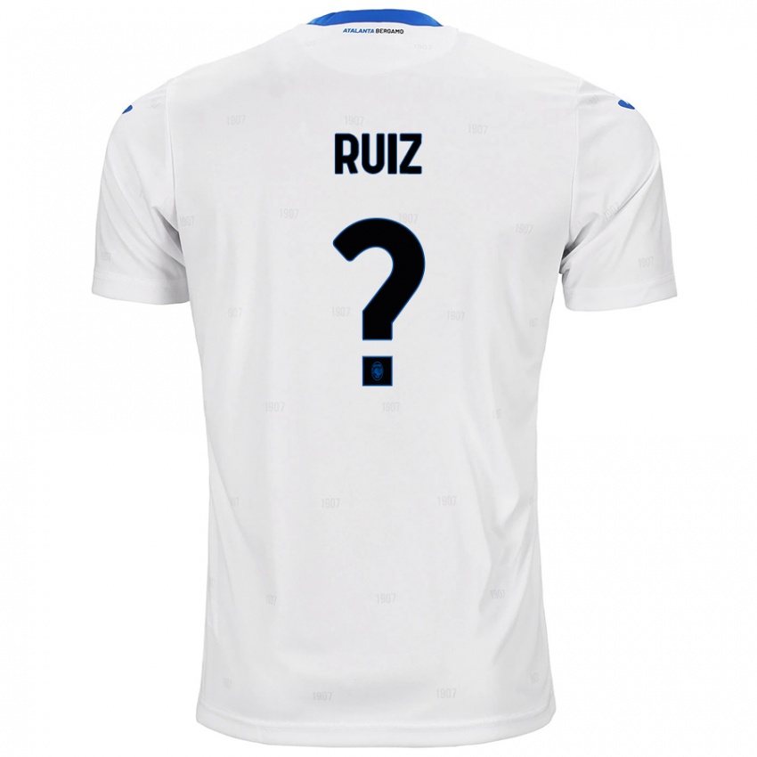 Kinderen Gerard Ruiz #0 Wit Uitshirt Uittenue 2024/25 T-Shirt