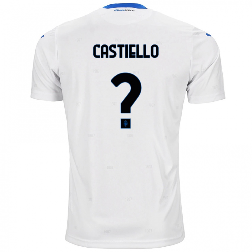 Kinderen Alex Castiello #0 Wit Uitshirt Uittenue 2024/25 T-Shirt