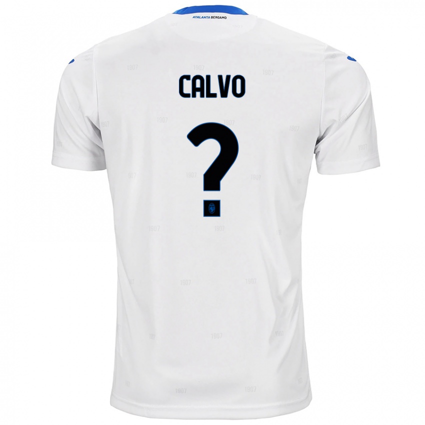 Kinderen Filippo Calvo #0 Wit Uitshirt Uittenue 2024/25 T-Shirt