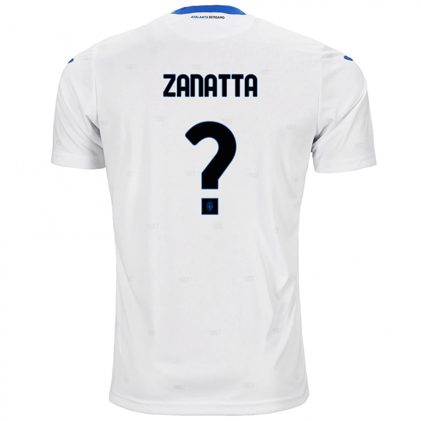 Kinderen Giovanni Zanatta #0 Wit Uitshirt Uittenue 2024/25 T-Shirt