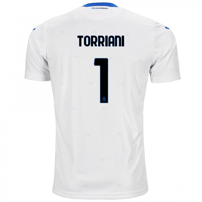 Kinderen Andrea Torriani #1 Wit Uitshirt Uittenue 2024/25 T-Shirt