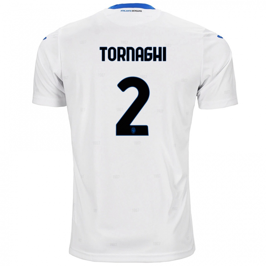 Kinderen Pietro Tornaghi #2 Wit Uitshirt Uittenue 2024/25 T-Shirt