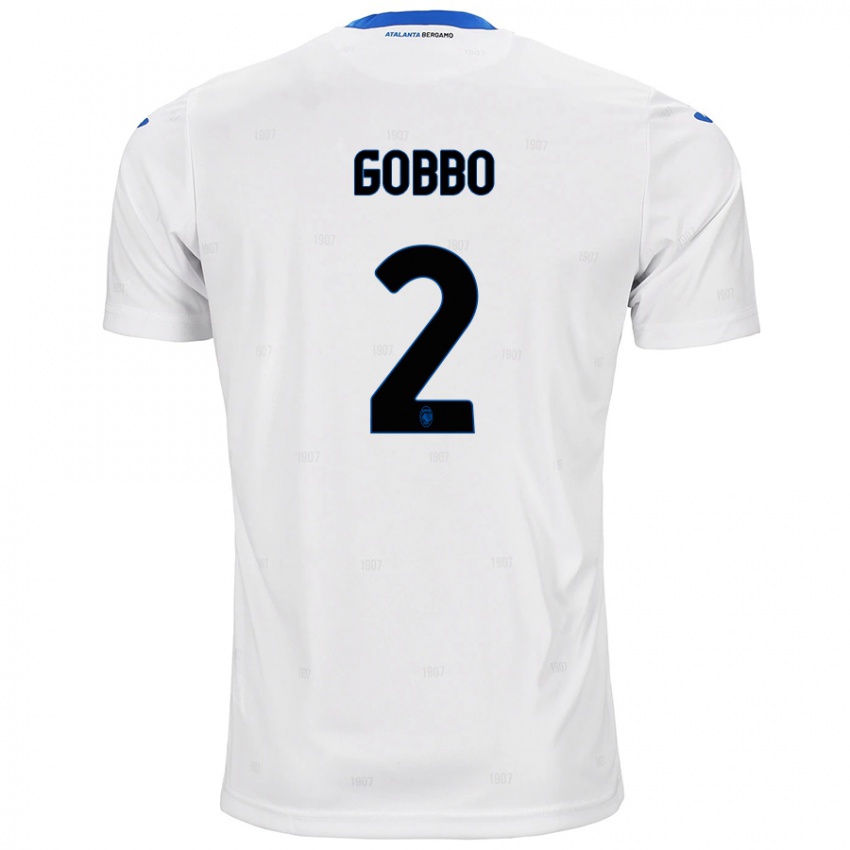 Kinderen Luca Gobbo #2 Wit Uitshirt Uittenue 2024/25 T-Shirt