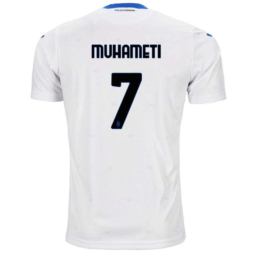 Kinderen Endri Muhameti #7 Wit Uitshirt Uittenue 2024/25 T-Shirt