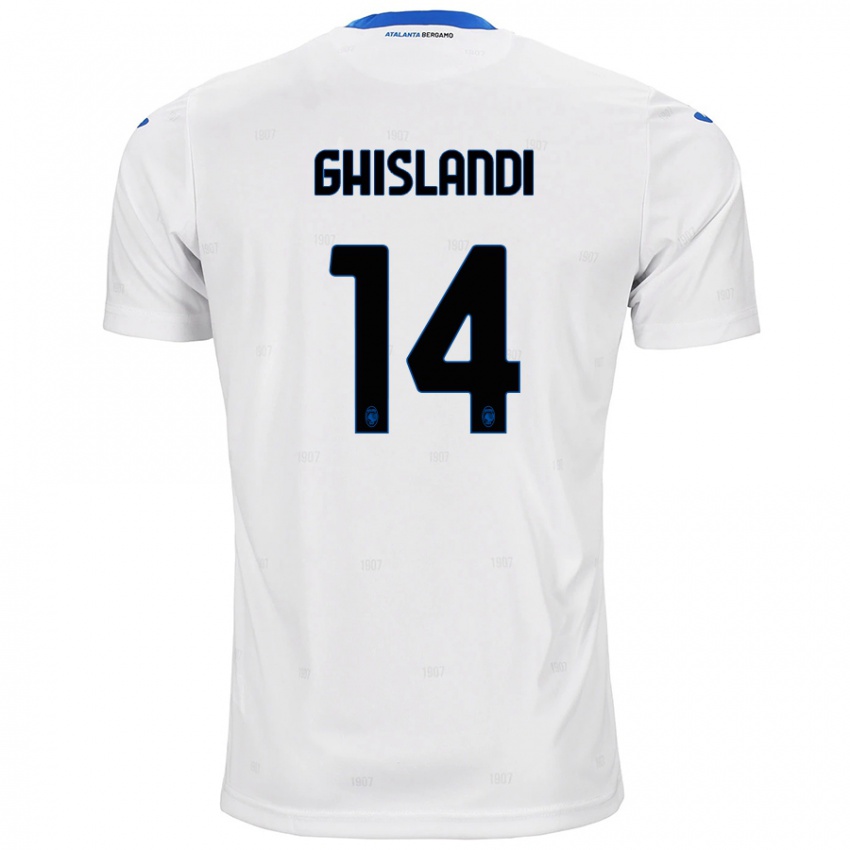 Kinderen Davide Ghislandi #14 Wit Uitshirt Uittenue 2024/25 T-Shirt