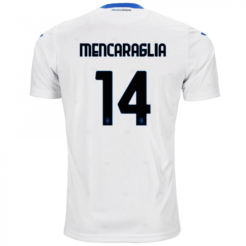 Kinderen Filippo Mencaraglia #14 Wit Uitshirt Uittenue 2024/25 T-Shirt