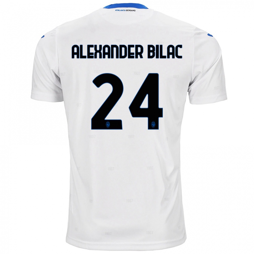 Kinderen Max Alexander Bilac #24 Wit Uitshirt Uittenue 2024/25 T-Shirt