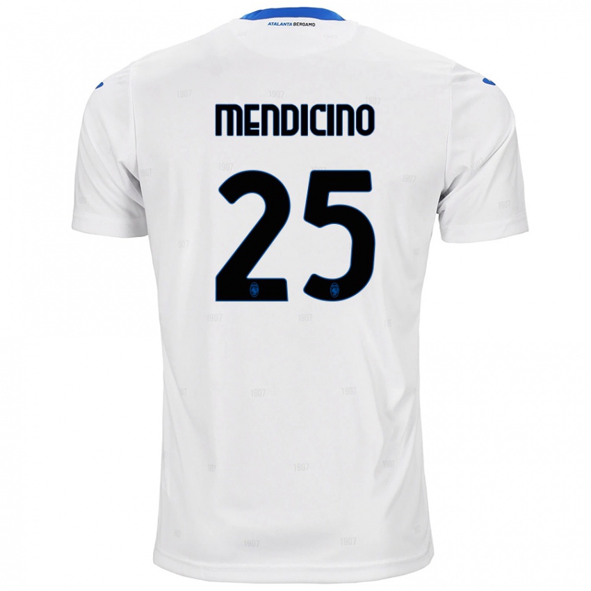 Kinderen Leonardo Mendicino #25 Wit Uitshirt Uittenue 2024/25 T-Shirt