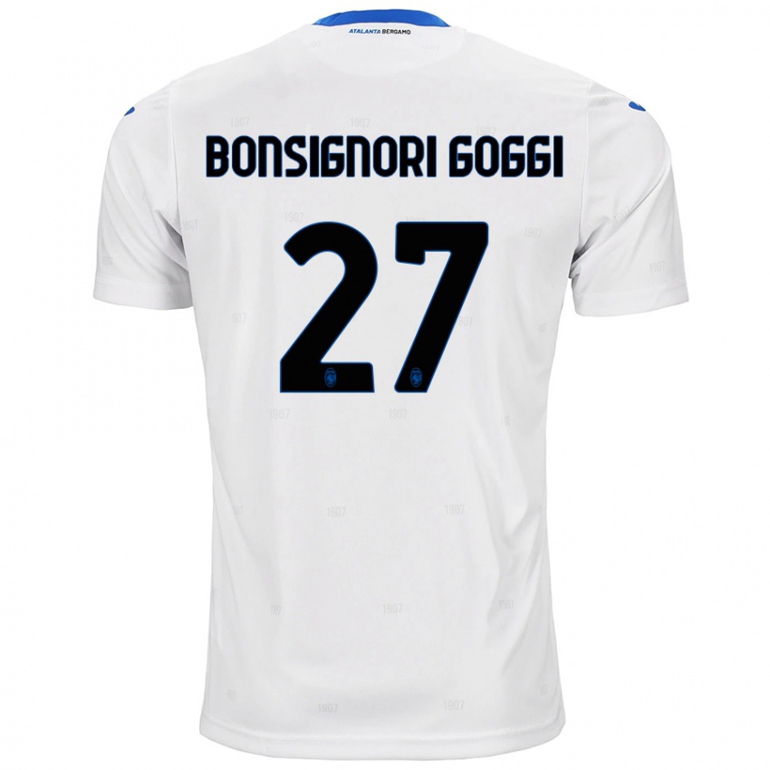 Kinderen Lorenzo Bonsignori Goggi #27 Wit Uitshirt Uittenue 2024/25 T-Shirt