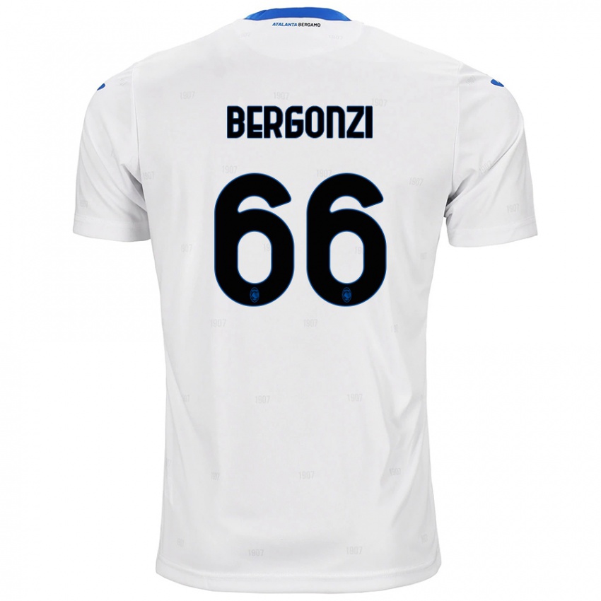 Kinderen Federico Bergonzi #66 Wit Uitshirt Uittenue 2024/25 T-Shirt