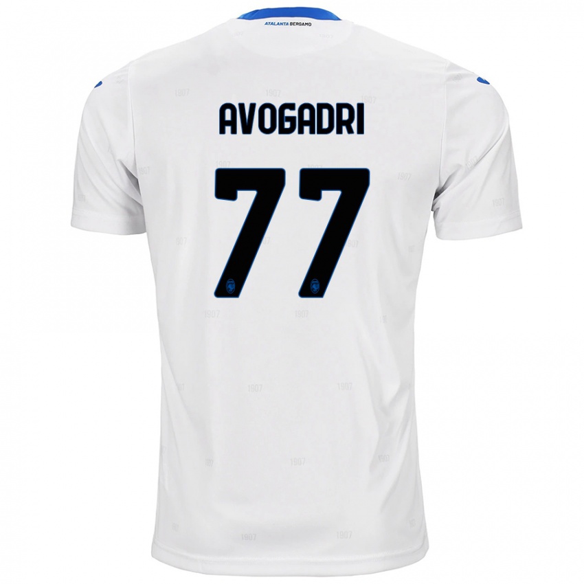 Kinderen Lorenzo Avogadri #77 Wit Uitshirt Uittenue 2024/25 T-Shirt