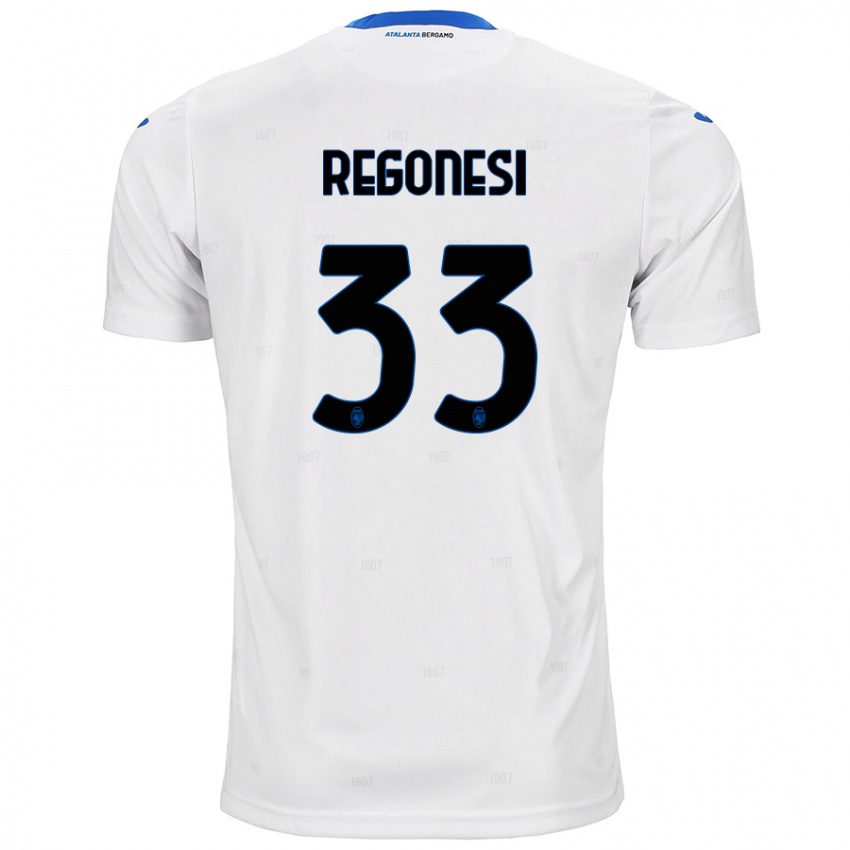 Kinderen Iacopo Regonesi #33 Wit Uitshirt Uittenue 2024/25 T-Shirt