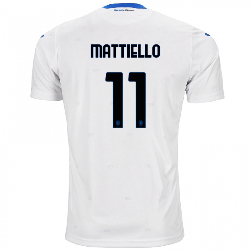 Kinderen Federico Mattiello #11 Wit Uitshirt Uittenue 2024/25 T-Shirt