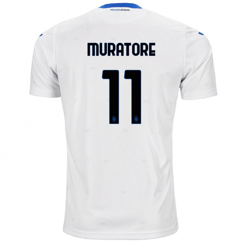 Kinderen Simone Muratore #11 Wit Uitshirt Uittenue 2024/25 T-Shirt