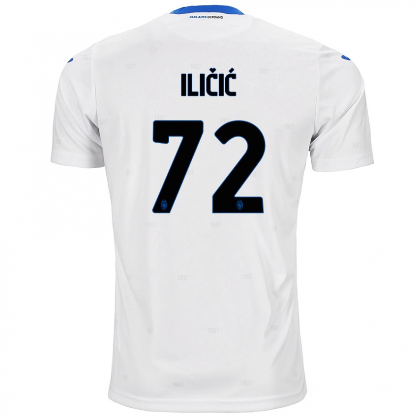 Kinderen Josip Ilicic #72 Wit Uitshirt Uittenue 2024/25 T-Shirt