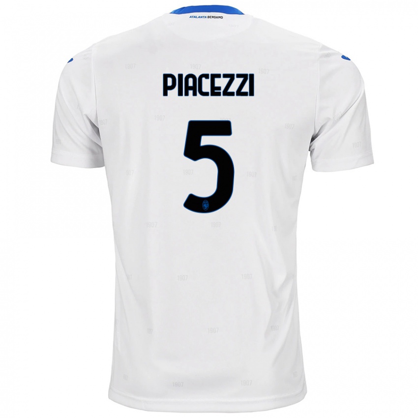 Kinderen Eleonora Piacezzi #5 Wit Uitshirt Uittenue 2024/25 T-Shirt