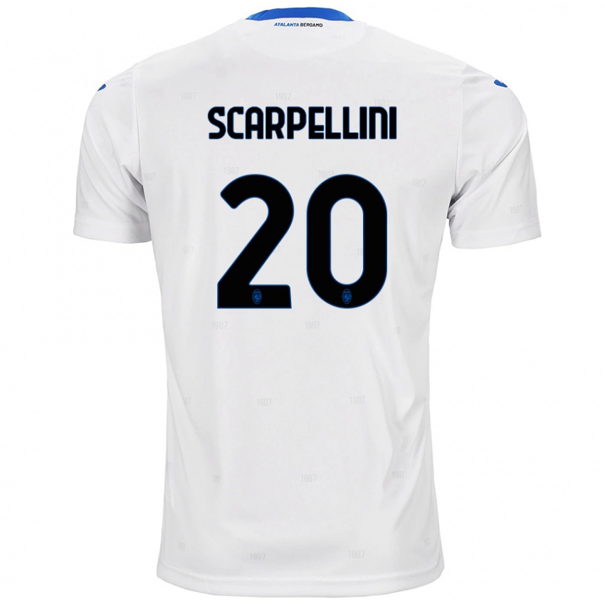 Kinderen Andrea Scarpellini #20 Wit Uitshirt Uittenue 2024/25 T-Shirt