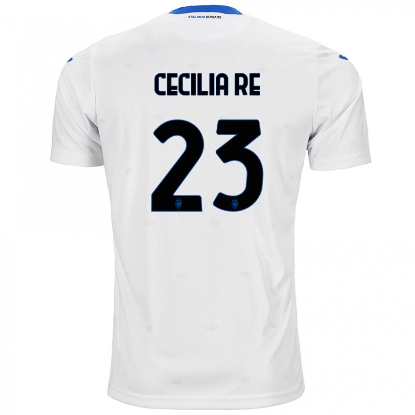 Kinderen Cecilia Re #23 Wit Uitshirt Uittenue 2024/25 T-Shirt