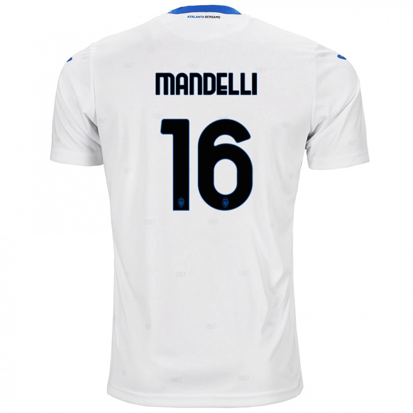 Kinderen Giulia Mandelli #16 Wit Uitshirt Uittenue 2024/25 T-Shirt