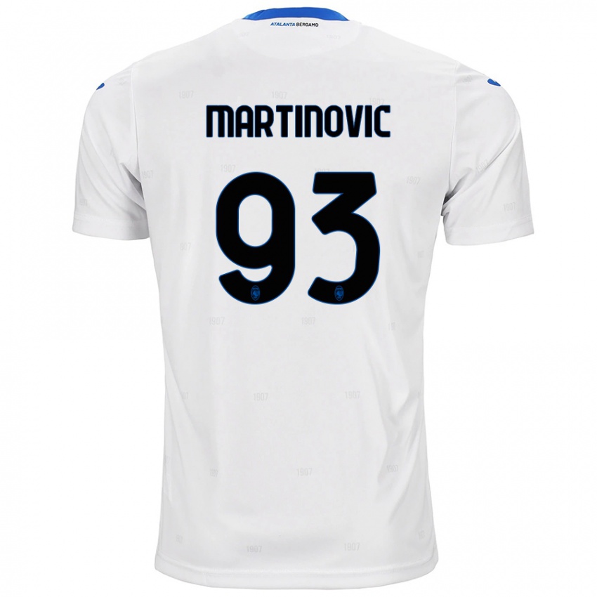 Kinderen Melania Martinovic #93 Wit Uitshirt Uittenue 2024/25 T-Shirt