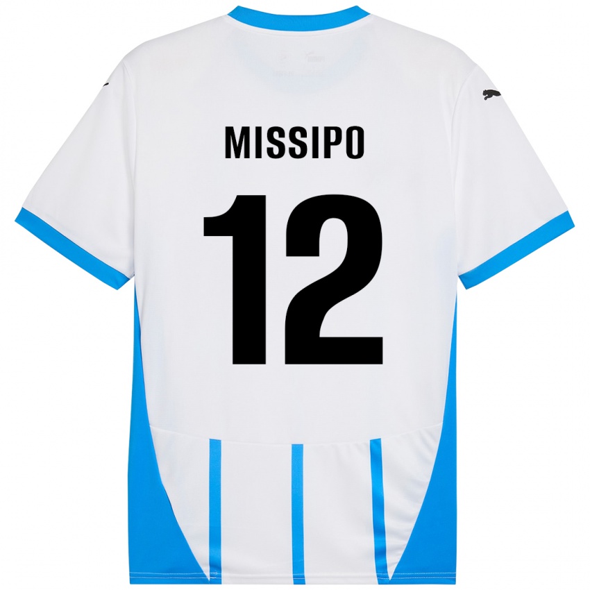 Kinderen Kassandra Missipo #12 Wit Blauw Uitshirt Uittenue 2024/25 T-Shirt