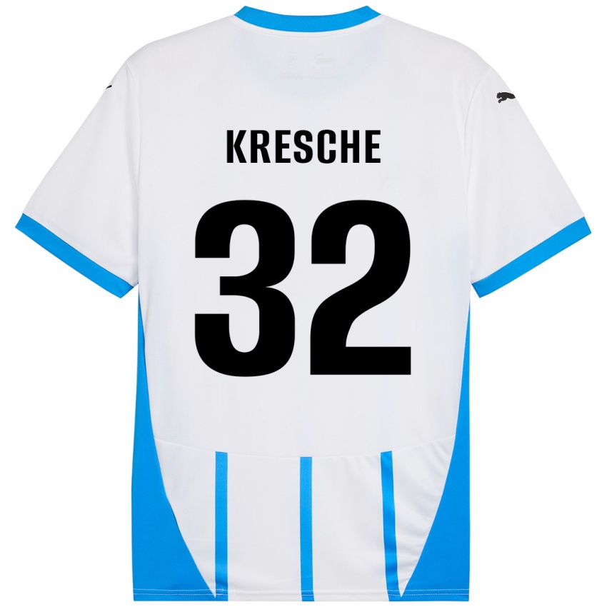 Kinderen Isabella Kresche #32 Wit Blauw Uitshirt Uittenue 2024/25 T-Shirt