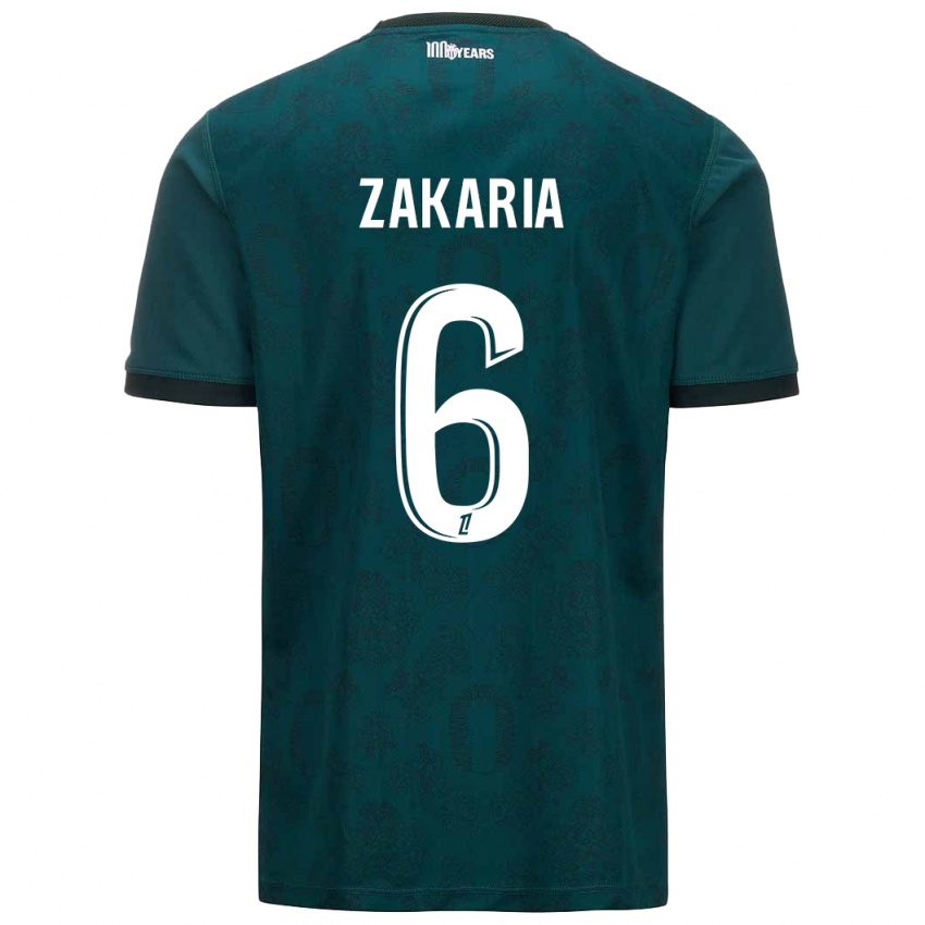 Kinderen Denis Zakaria #6 Donkergroen Uitshirt Uittenue 2024/25 T-Shirt