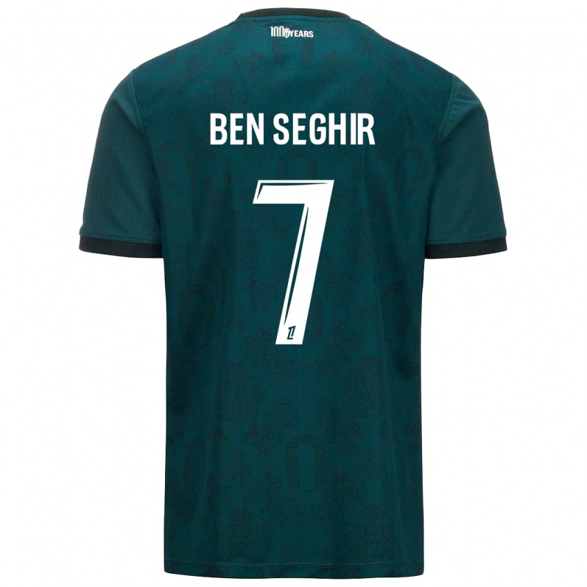 Kinderen Eliesse Ben Seghir #7 Donkergroen Uitshirt Uittenue 2024/25 T-Shirt