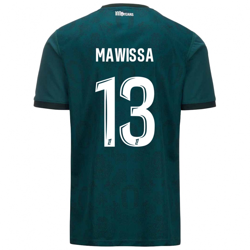 Kinderen Christian Mawissa Elebi #13 Donkergroen Uitshirt Uittenue 2024/25 T-Shirt