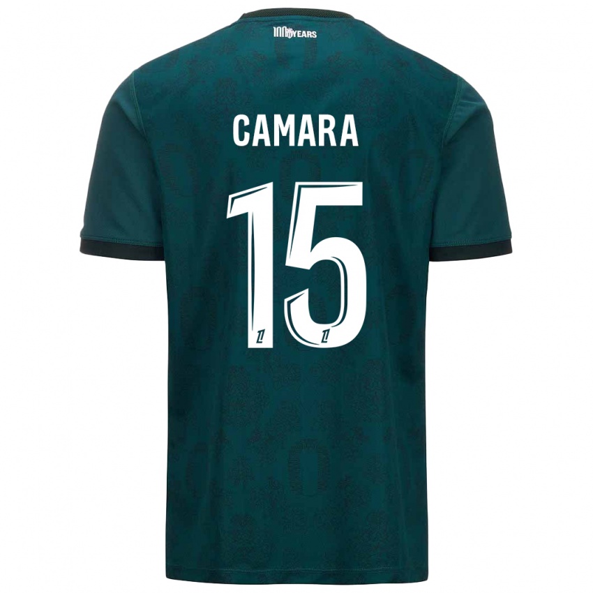 Kinderen Lamine Camara #15 Donkergroen Uitshirt Uittenue 2024/25 T-Shirt