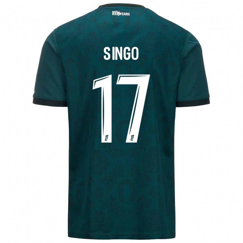 Kinderen Wilfried Singo #17 Donkergroen Uitshirt Uittenue 2024/25 T-Shirt