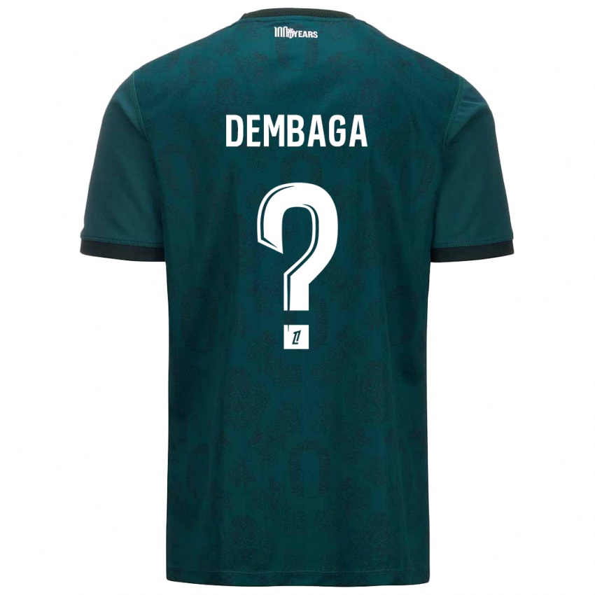 Kinderen Boubakar Dembaga #0 Donkergroen Uitshirt Uittenue 2024/25 T-Shirt