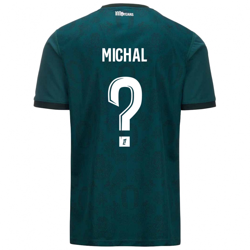 Kinderen Lucas Michal #0 Donkergroen Uitshirt Uittenue 2024/25 T-Shirt