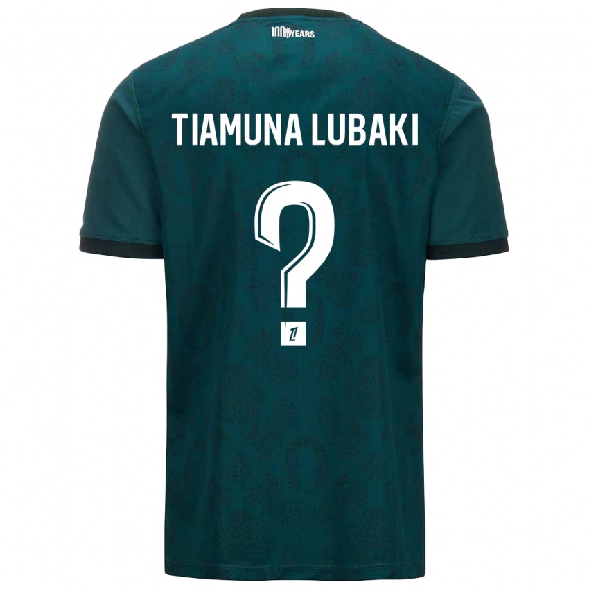 Kinderen Loïc Tiamuna Lubaki #0 Donkergroen Uitshirt Uittenue 2024/25 T-Shirt