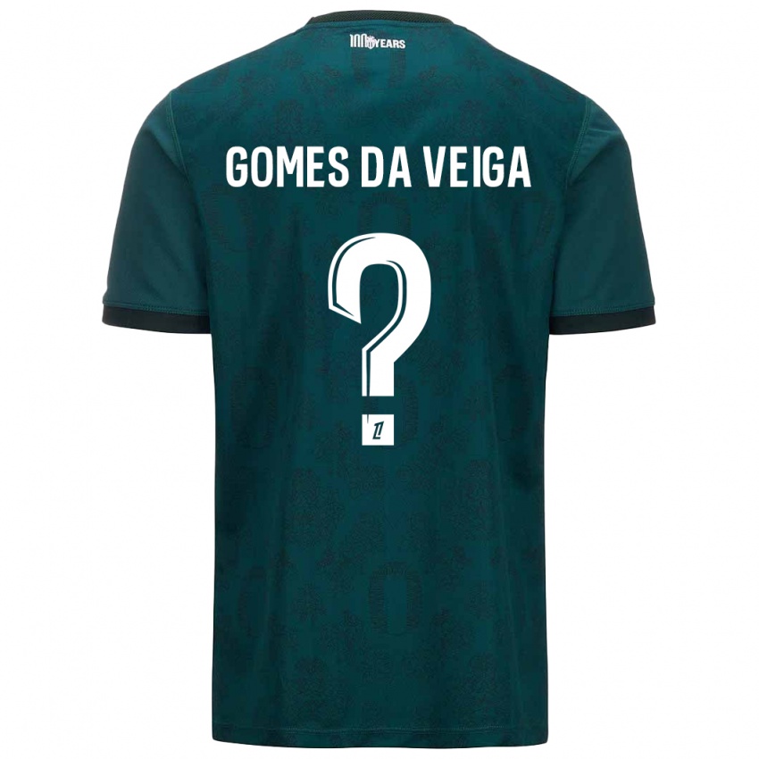 Kinderen Melvin Gomes Da Veiga #0 Donkergroen Uitshirt Uittenue 2024/25 T-Shirt