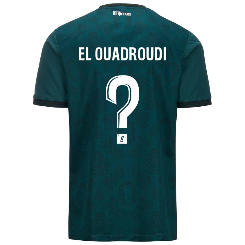 Kinderen Imrane El Ouadroudi #0 Donkergroen Uitshirt Uittenue 2024/25 T-Shirt