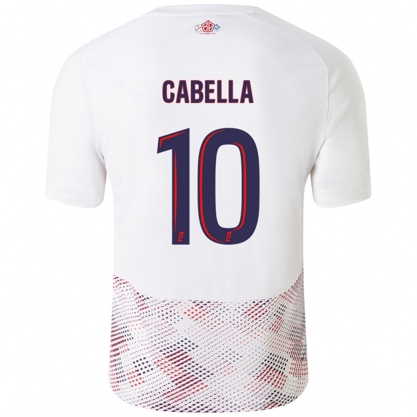 Kinderen Rémy Cabella #10 Wit Koningsblauw Uitshirt Uittenue 2024/25 T-Shirt