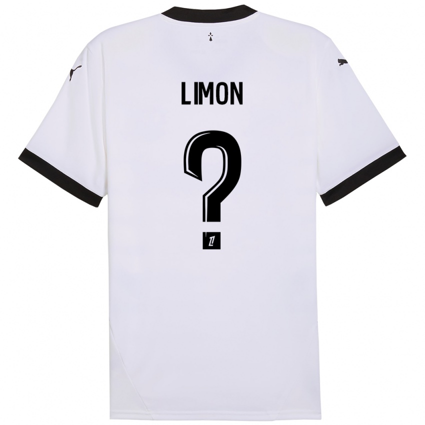 Kinderen Paolo Limon #0 Wit Zwart Uitshirt Uittenue 2024/25 T-Shirt